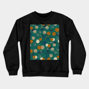 Artistic Flower Pattern Crewneck Sweatshirt